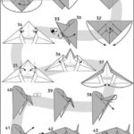 схема для оригами в виде свиньи на Новый год 2019