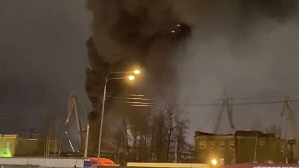 В Петербурге на "Северной Верфи" произошел пожар